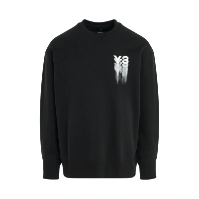 Y-3 Blurry Logo Sweatshirt In Black