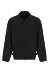 Y-3 Adidas Lightweight Black Zippered Jacket  In Black