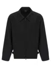 Y-3 Adidas Lightweight Black Zippered Jacket  In Black