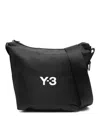 Y-3 Zippered Shoulder Bag In Black