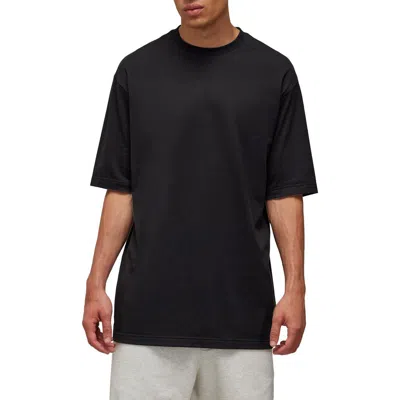 Y-3 Boxy Cotton Jersey T-shirt In Black-y3