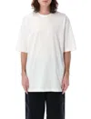 Y-3 Crewneck Graphic Print Oversize Short Sleeve T-shirt In White