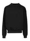 Y-3 Brushed Terry Crew Sweat Sweatshirts Black In Black