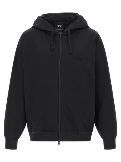 Y-3 Brushed Terry Zip Sweatshirt Black