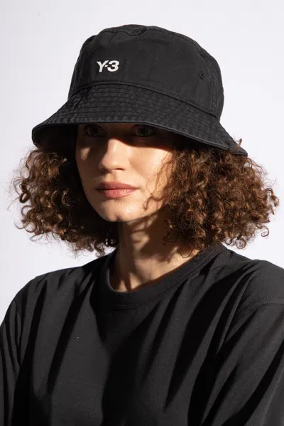 Y-3 Bucket Hat With Logo In Black