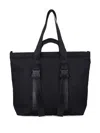 Y-3 Buckle-strap Shopper Tote Bag In Black