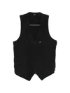 Y-3 Button Zip Vest In Black