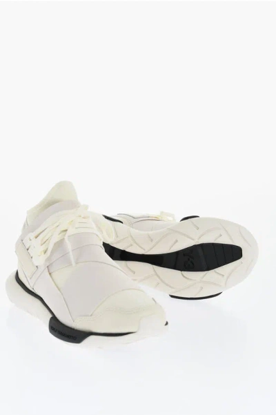 Y-3 By Yohji Yamamoto Adidas Fabric Pull On Sneakers In Neutral