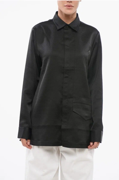 Y-3 By Yohji Yamamoto Adidas Oversized Tech Shirt In Black