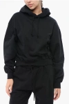 Y-3 By Yohji Yamamoto Adidas Solid Color Hoodie With Ton On Ton Monogram