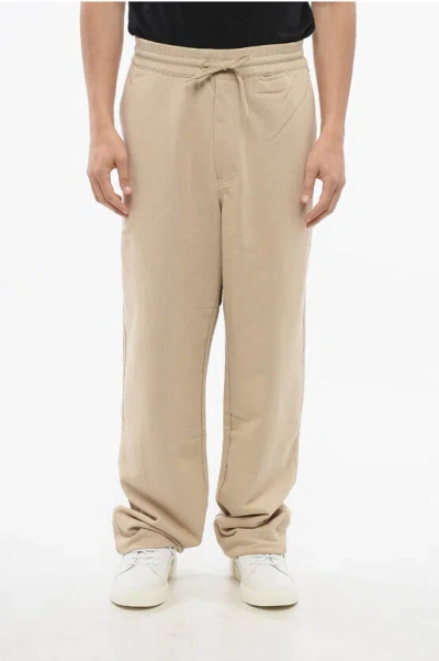 Y-3 By Yohji Yamamoto Cotton Blend Sweatpants With Drawstringed Cuffs