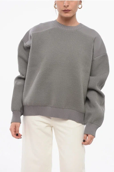 Y-3 By Yohji Yamamoto Crew Neck Utility Wool Sweater
