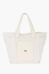 Y-3 By Yohji Yamamoto Nylon Maxi Shoulder Bag With Textured Leather Detail