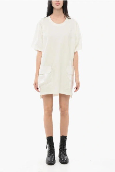 Y-3 By Yohji Yamamoto Oversized T-shirt With Pockets In White