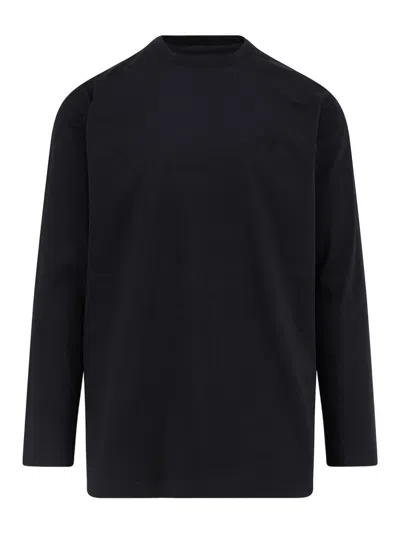 Y-3 T-shirt In Cotone In Black