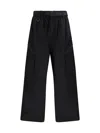 Y-3 Track Pants With Belt Detail And Pockets In Black