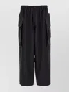 Y-3 Cargo Pants With Button Detail And Pockets