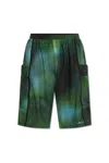 Y-3 Printed Design Cargo Shorts In Multco