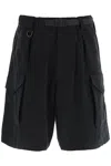 Y-3 Y 3 Cargo Shorts With Fixed Belt In Black (black)