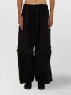 Y-3 Wide-leg Casual Pants With Elastic Waistband In Black