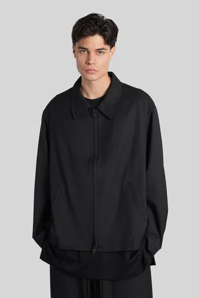 Y-3 CASUAL JACKET IN BLACK POLYESTER