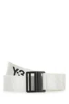 Y-3 Chalk Nylon Belt In Talc