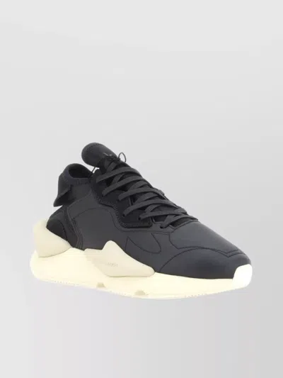 Y-3 Kaiwa Low-top Leather Trainers In Black