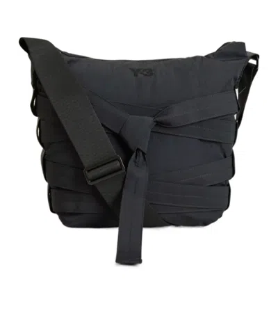 Y-3 Cinch Shoulder Bag In Black