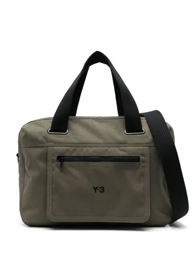 Y-3 Cl Holdall In Green