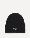 Y-3 Classic Beanie With A Stitched Label At The Front In Black