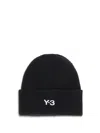 Y-3 Classic Beanie With A Stitched Label At The Front In Black