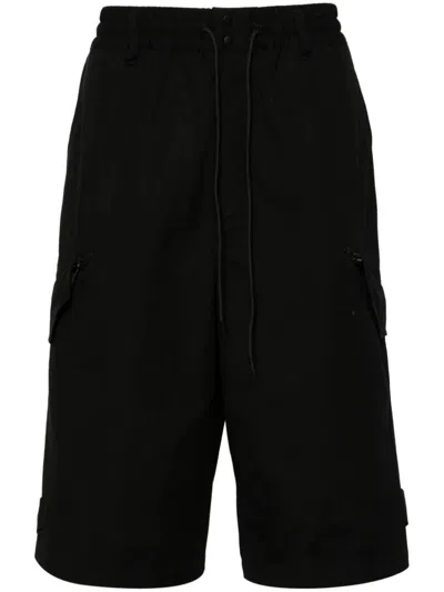 Y-3 Classic Black Cotton Shorts For Men