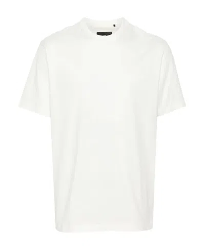 Y-3 Classic Chest Logo Cotton T-shirt In Bianco