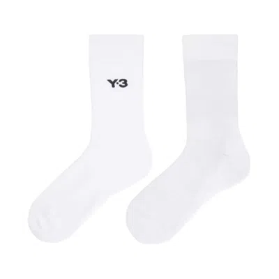Y-3 Classic Crew Socks In White