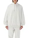 Y-3 Y 3 Light Grey Cotton And Recycled Polyester Hoodie For Men In Grey Mel
