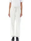 Y-3 Gray French Terry Sweatpants In White