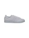 Y-3 Superstar Exposed-seam Suede Sneakers In Gray