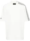 Y-3 White Striped T-shirt In Neutrals