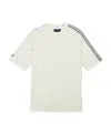 Y-3 White Striped T-shirt In White