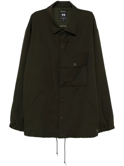 Y-3 Coach Jacket In Green