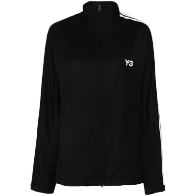 Y-3 Black Refined Wool 3-stripes Track Jacket