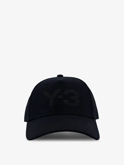 Y-3 Cotton Baseball Cap In Black