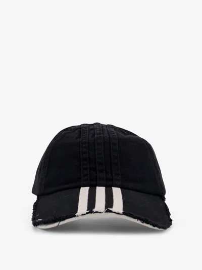Y-3 Cotton Baseball Cap In Black