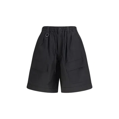 Y-3 Cotton-blend Cargo Bermuda Shorts In Animal Print