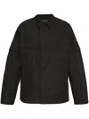 Y-3 Cotton-blend Shirt Jacket In Black