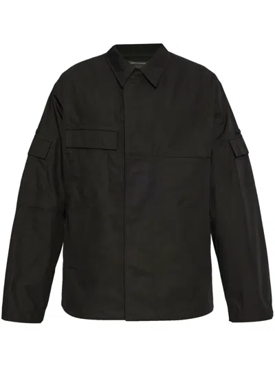 Y-3 Cotton-blend Shirt Jacket In Black