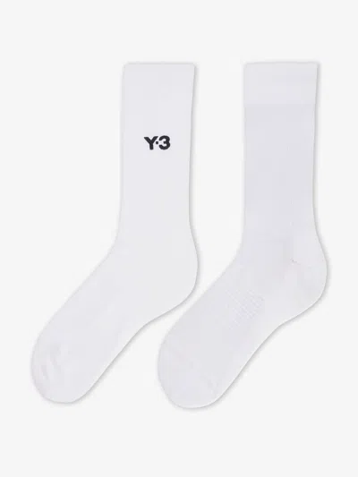 Y-3 Cotton Blend Socks In Yellow