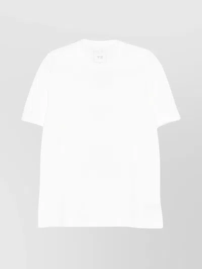 Y-3 COTTON CREW NECK T-SHIRT WITH GRAPHIC PRINT