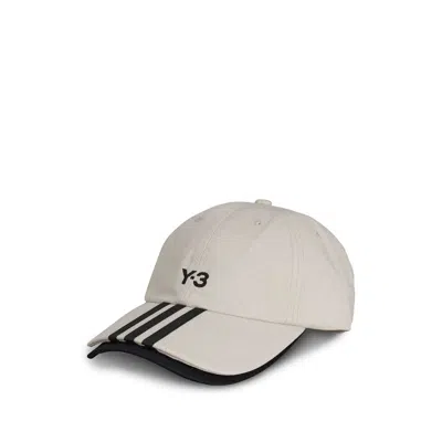 Y-3 Cotton Hats In White