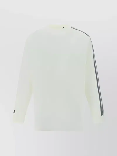 Y-3 COTTON LONG SLEEVE JERSEY WITH CONTRASTING BANDS